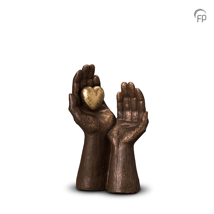 Keramische urn - Gedragen liefde - Afbeelding 3