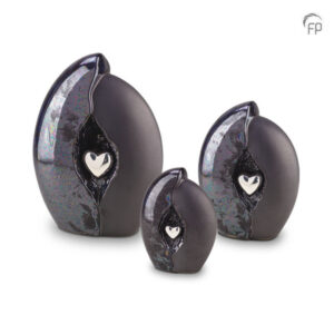 Keramische urn Mastaba Ceramika - Zwart