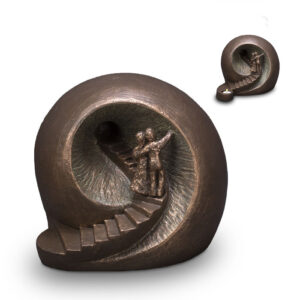 UGK 041 DT Keramische Duo urn brons Naar het licht