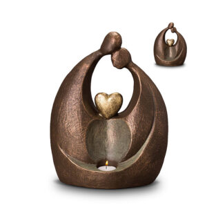 UGK 061 B Keramische urn brons Eeuwige liefde